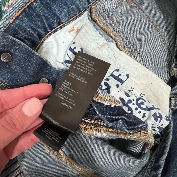 Free People We The Free Ziggy denim Overalls Size Small Straight Leg - Picture 7 of 7